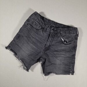 Levis 514 Jean Shorts Womens Size 29 Custom Cutoff Denim Black
